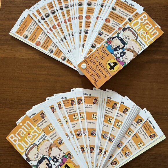 Brain Quest Learn Q & A Grade 4 Ages 9-10 Lot of 2 Quiz Deck VTG 3rd Ed 2005 - Picture 5 of 13